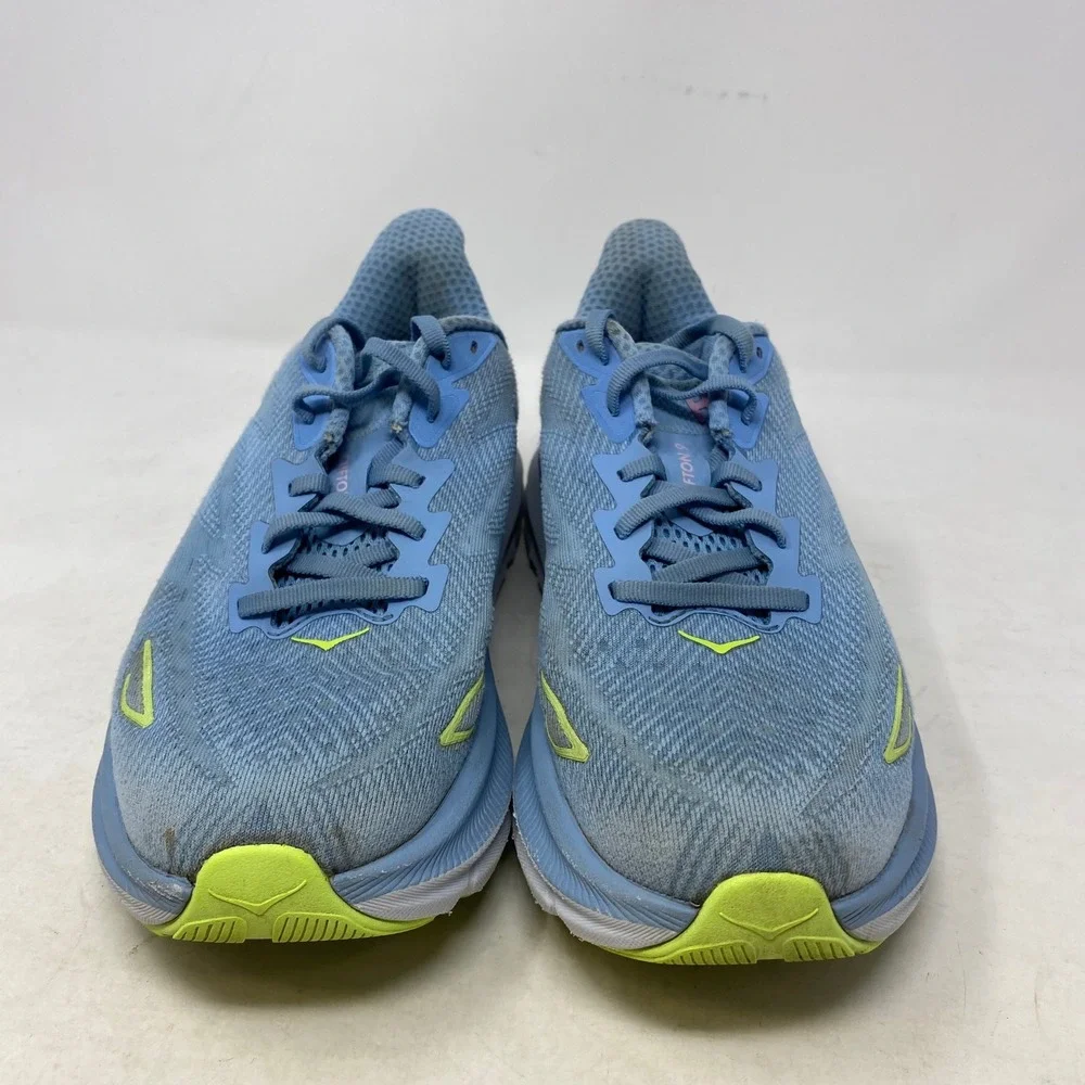 Hoka Clifton 9 Women 8.5 Running Shoes Dream Blue Ice Water Pink 1127896-DNK